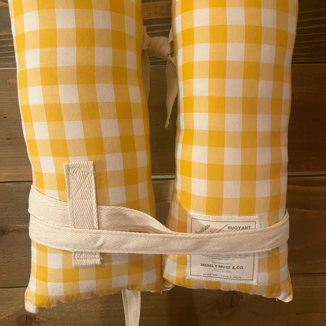 Vintage Inspired Life Vest Decor - Sun Yellow