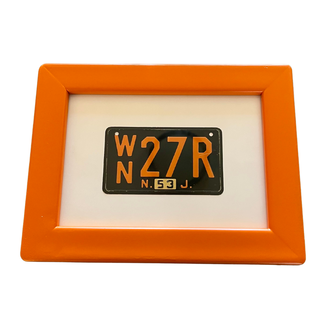 New Jersey Bicycle License Plate Art