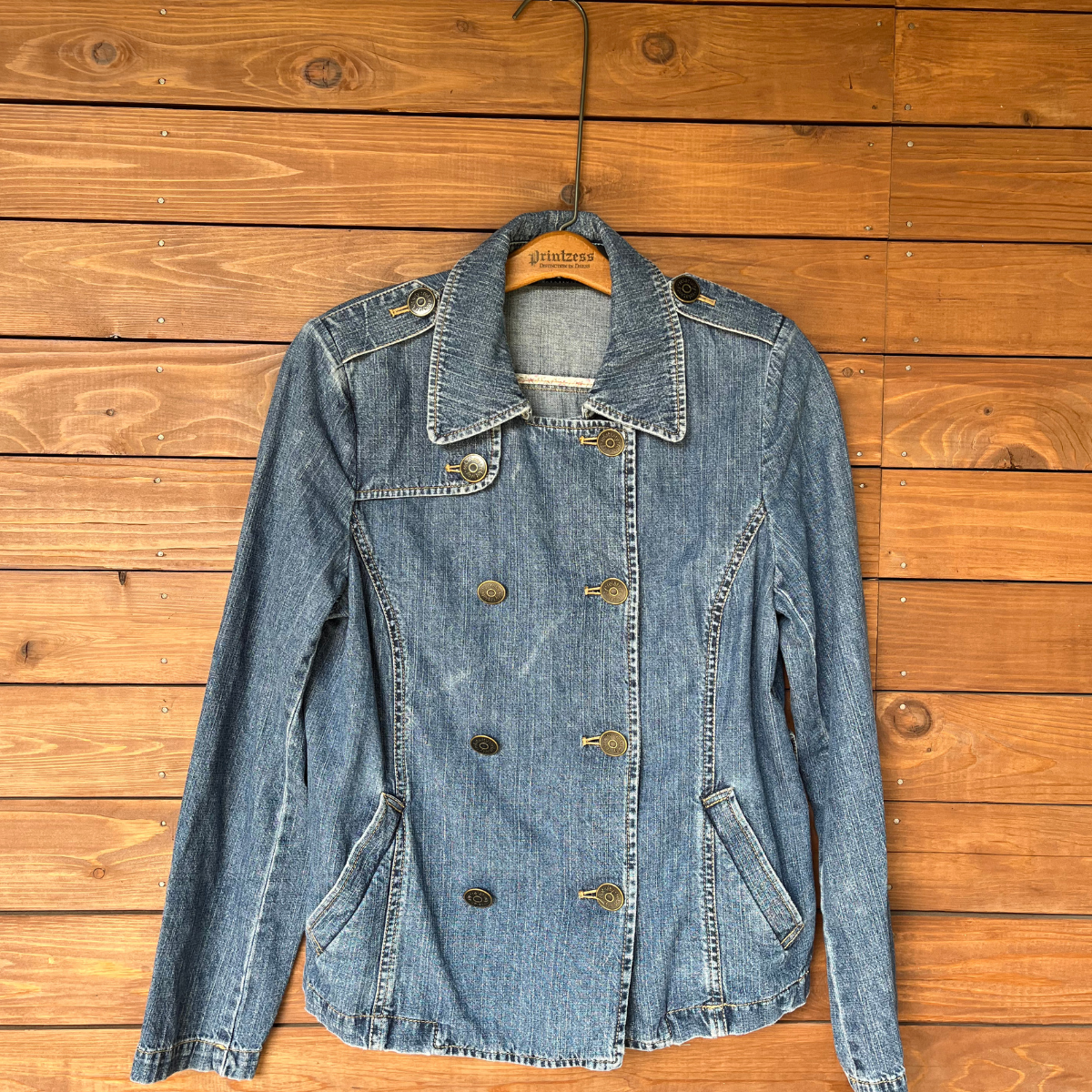 Double Breasted Denim Jacket