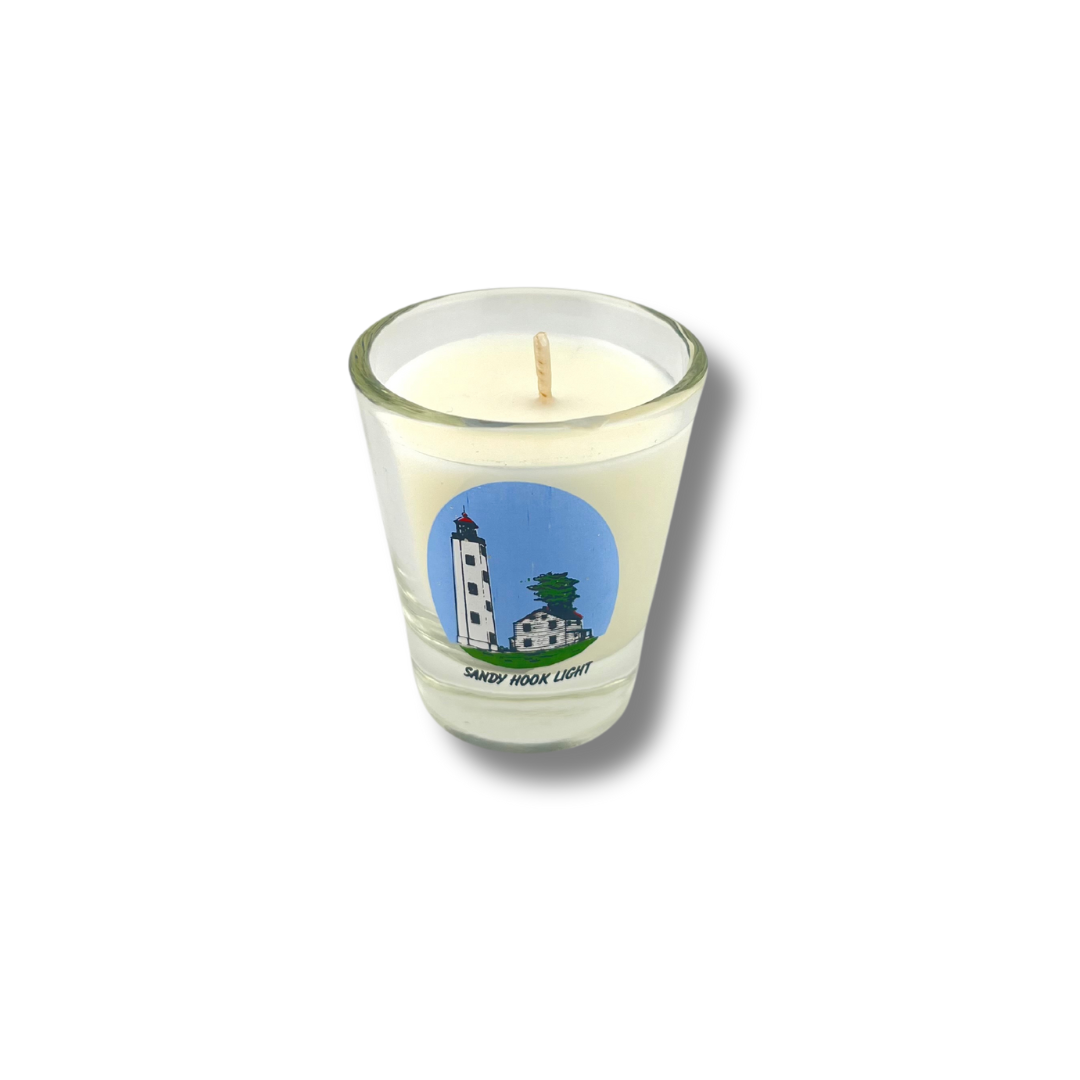 Sandy Hook Lighthouse Mini Candle