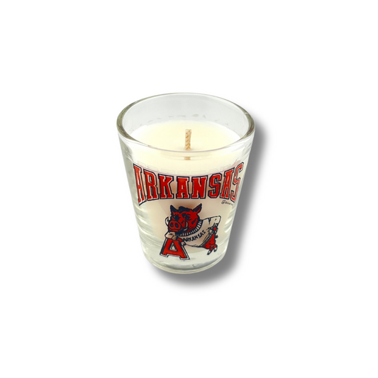 Arkansas Razorbacks Mini Candle