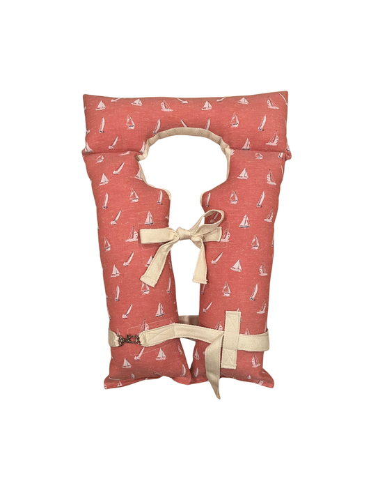 Vintage Life Jacket Decor - Sailboat