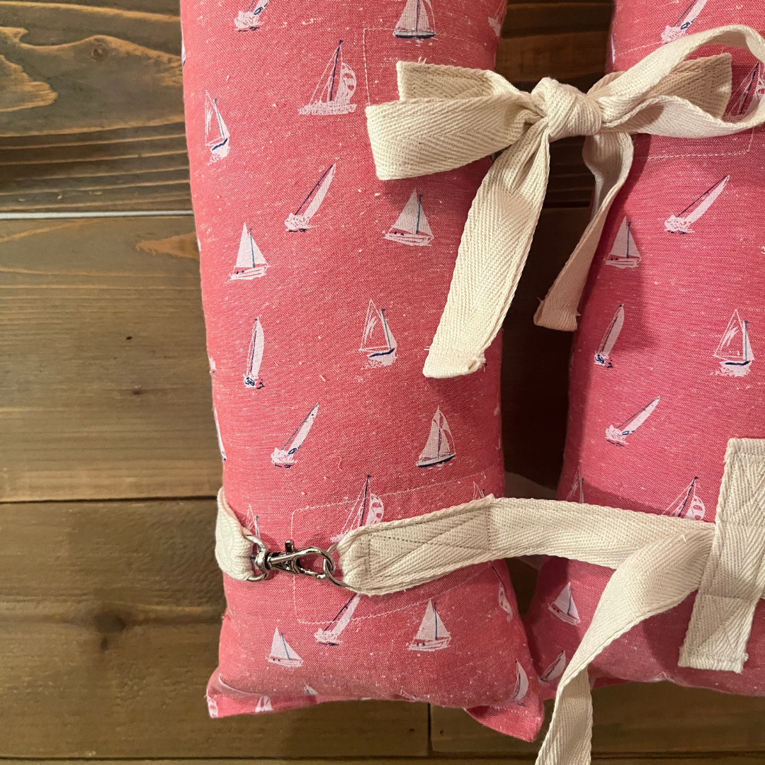 Vintage Life Jacket Decor - Sailboat