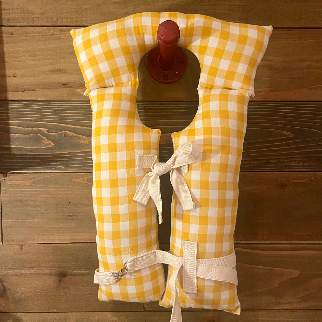 Vintage Inspired Life Vest Decor - Sun Yellow