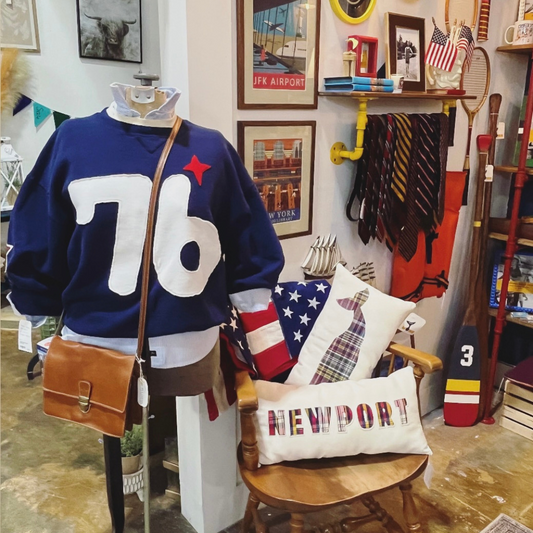Navy Blue 76 Russel Crewneck