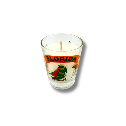 Florida Green Orange Mini Candle