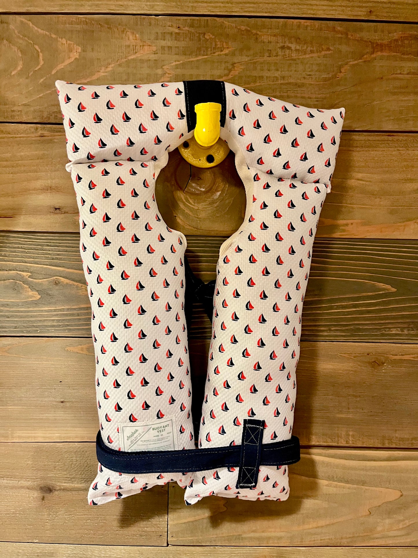 Vintage Inspired Life Vest - Sailboats