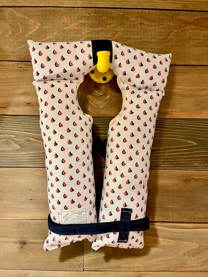 Vintage Inspired Life Vest - Sailboats