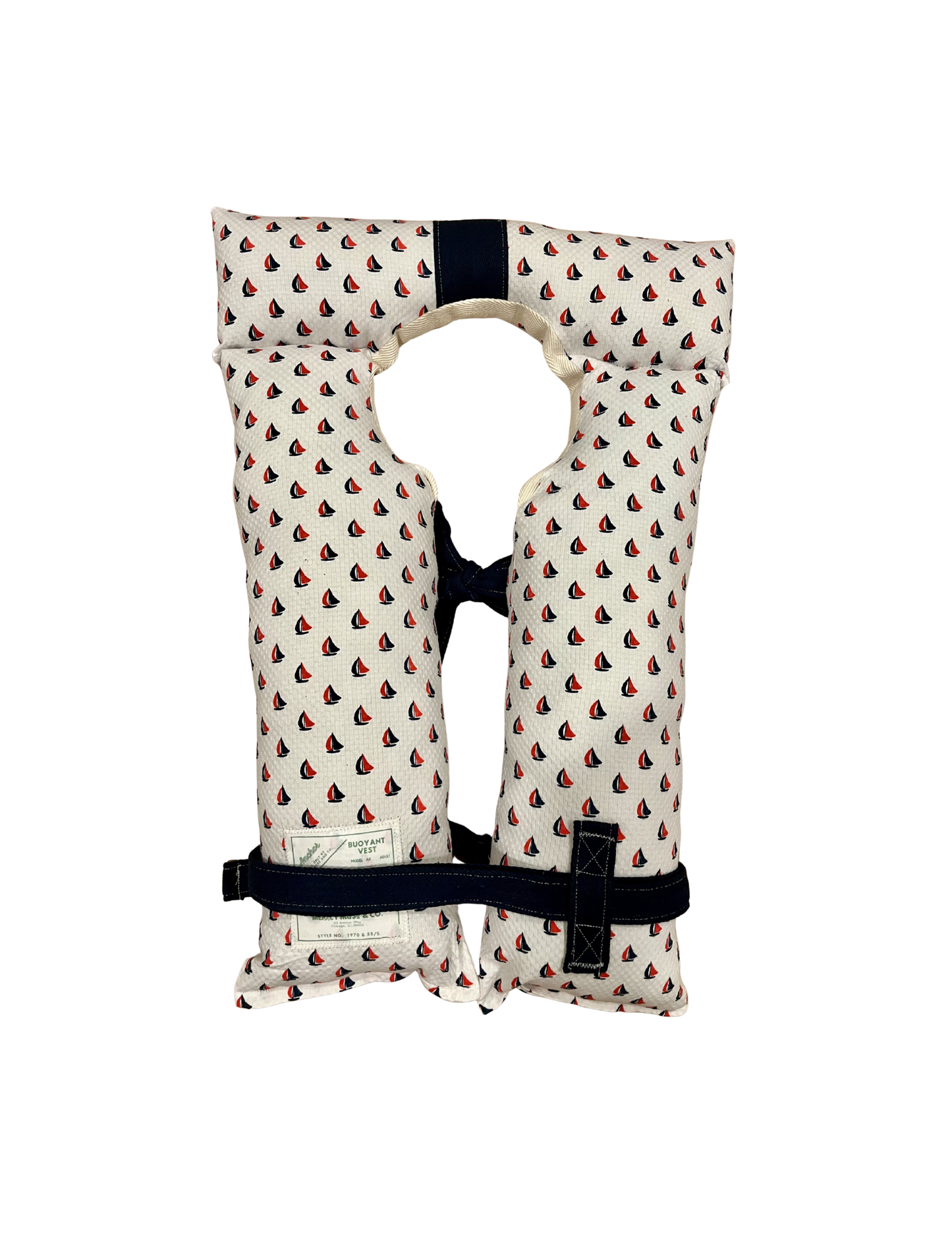 Vintage Inspired Life Vest - Sailboats